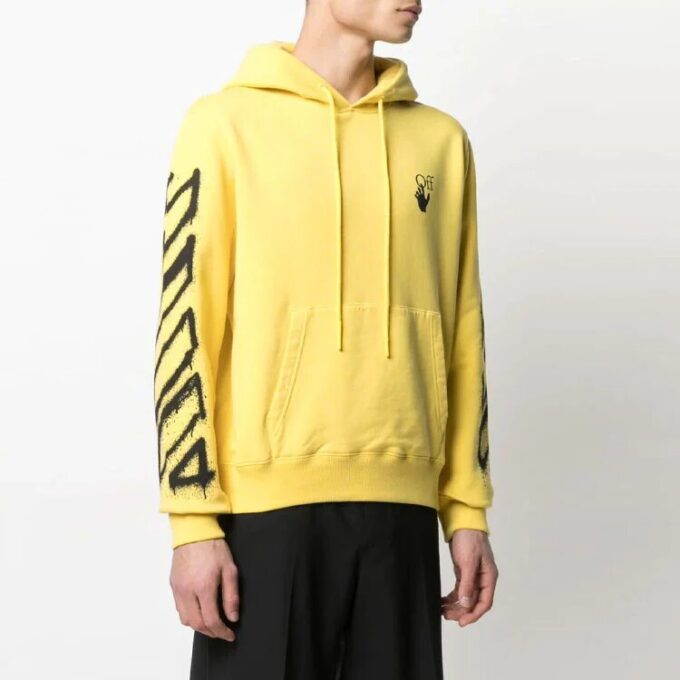 SS21 Rotulador en spray Impresión del logotipo Corte holgado Amarillo