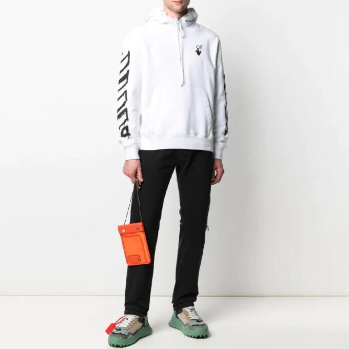 SS21 Spray Marker Logo Printing Loose Fit Blanco