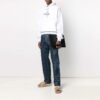 SS21 Sudadera con capucha y estampado, manga larga, blanco