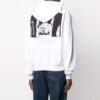 SS21 Sudadera con capucha y estampado, manga larga, blanco