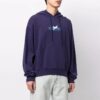 SS21 Sudadera holgada con capucha y cordones, estampado, morado