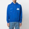 SS21 Sudadera holgada con cordón y estampado de letras del logotipo, azul