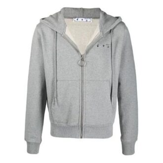 SS21 Versión slim fit con cremallera y bordado de Arrows, gris