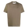 SS22 Camiseta de manga corta con cuello redondo y estampado del logotipo, versión estándar, verde