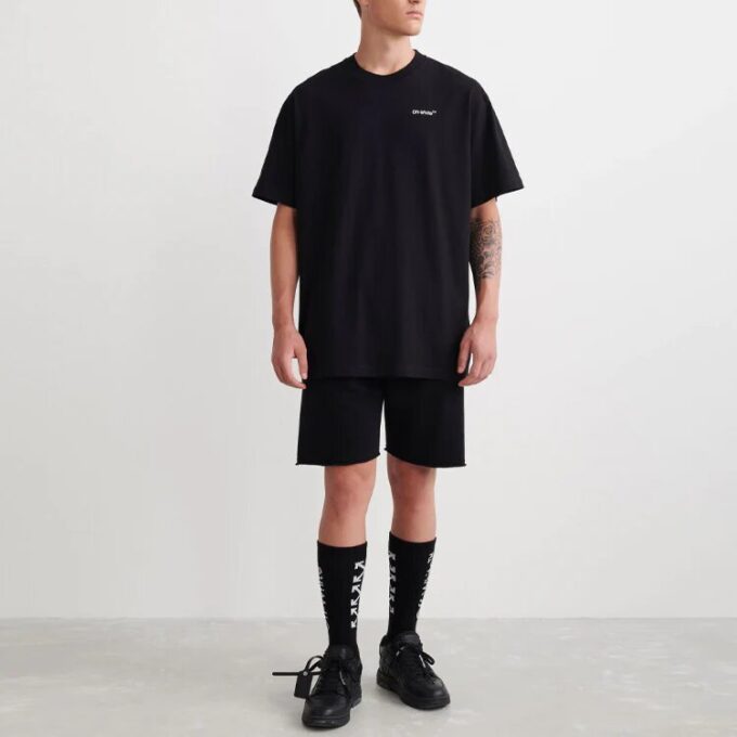 SS22 Camiseta de manga corta holgada Arrow Negra