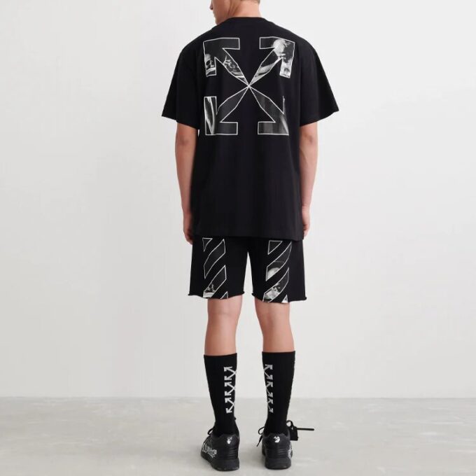 SS22 Camiseta de manga corta holgada Arrow Negra