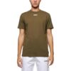 SS22 Estampado de flechas con letras, cuello redondo y pantalones cortos, verde