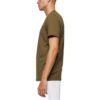 SS22 Estampado de flechas con letras, cuello redondo y pantalones cortos, verde