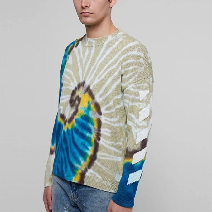 SS22 Estampado Tie Dye Manga larga Versión estándar Multicolor