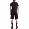 SS22 Jersey de cuello redondo con estampado de letras, pantalones cortos, versión estándar, negro