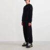SS22 Pantalones largos deportivos con estampado de logotipo, versión estándar, negro