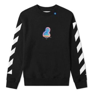 Sudadera ajustada de hombre con logo a rayas y forro térmico