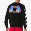 Sudadera ajustada de hombre con logo a rayas y forro térmico
