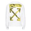Sudadera blanca con flechas de acrílico para hombre de Virgil Abloh