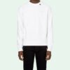 Sudadera blanca con flechas de acrílico para hombre de Virgil Abloh