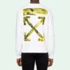 Sudadera blanca con flechas de acrílico para hombre de Virgil Abloh