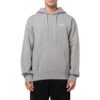 Sudadera con capucha ajustada y diseño ondulado Diagonal «Gris jaspeado»