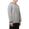 Sudadera con capucha ajustada y diseño ondulado Diagonal «Gris jaspeado»