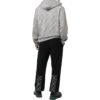Sudadera con capucha ajustada y diseño ondulado Diagonal «Gris jaspeado»