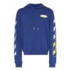 Sudadera con capucha ajustada y logotipo dividido para hombre, temporada primavera-verano 2019, azul