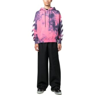 Sudadera con capucha Arrows tie-dye «Rosa»