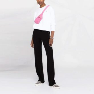 Sudadera con capucha blanca de cuello redondo con estampado de flores y logotipo de Arrows de Off-White SS21