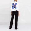 Sudadera con capucha blanca de cuello redondo con estampado de flores y logotipo de Arrows de Off-White SS21