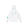 Sudadera con capucha blanca SS20 con dibujo de flechas en la espalda, logotipo para hombre, corte normal