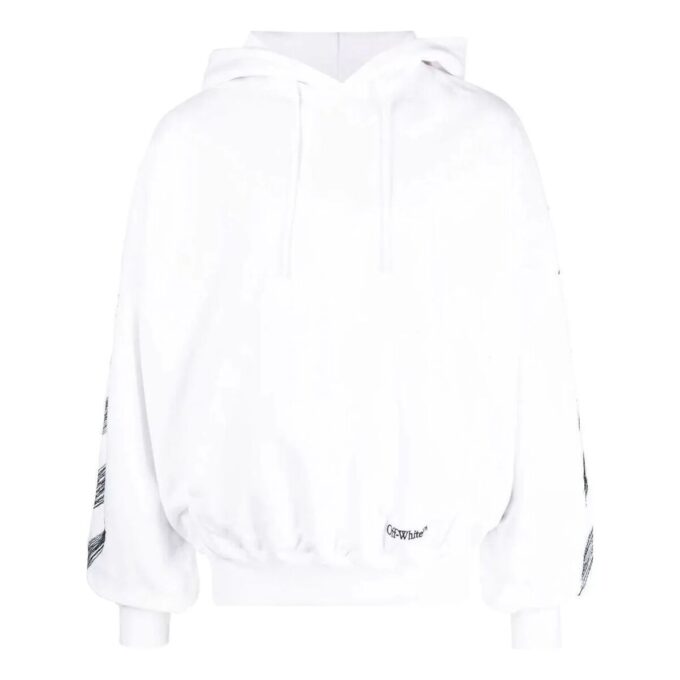 Sudadera con capucha bordada «Blanco»