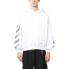 Sudadera con capucha bordada «Blanco»