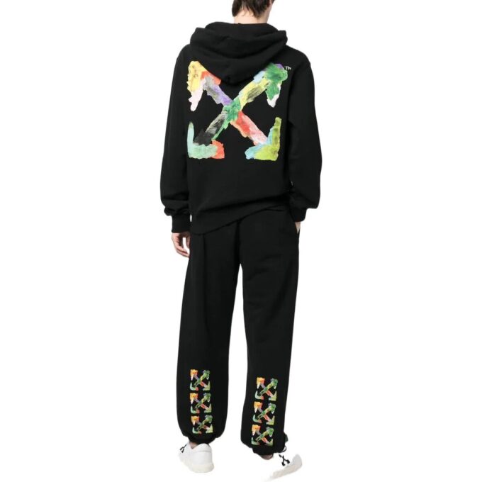 Sudadera con capucha Brush Arrows Slim Skate «Negro Multicolor»