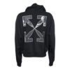Sudadera con capucha Caravaggio Arrow Over «Negro/Blanco»