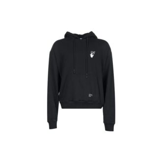 Sudadera con capucha Caravaggio Arrow Over «Negro/Blanco»