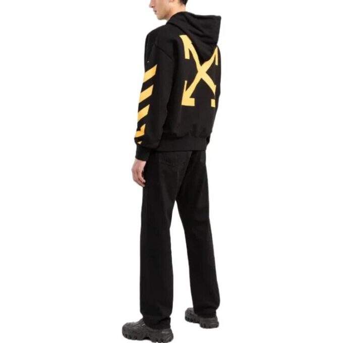 Sudadera con capucha con estampado de Caravaggio «Negro Amarillo»