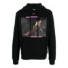 Sudadera con capucha de algodón con estampado de Caravaggio «Black Cyclamen»