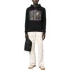 Sudadera con capucha de algodón con estampado de Caravaggio «Black Cyclamen»