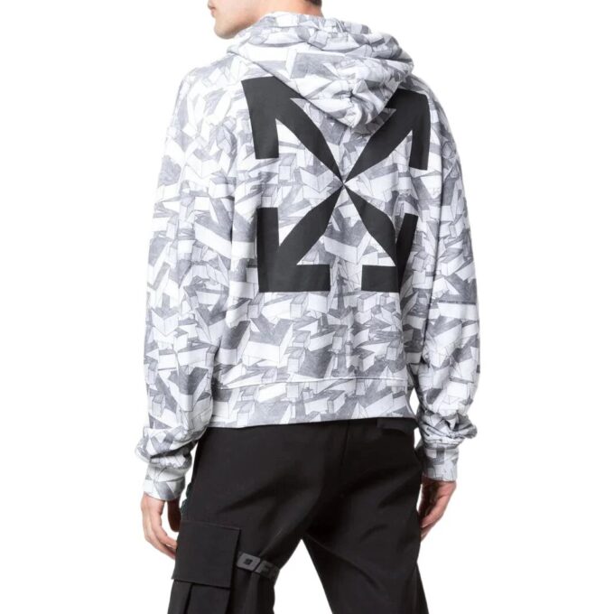 Sudadera con capucha de algodón con estampado de flechas de Arrows