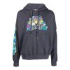 Sudadera con capucha de algodón con estampado de grafitis