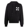 Sudadera con capucha de algodón con estampado del logotipo de Arrows «Negro»