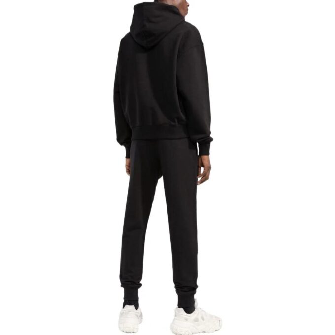 Sudadera con capucha de algodón con estampado del logotipo de Arrows «Negro»