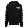 Sudadera con capucha de algodón con estampado gráfico «Negro»