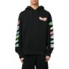 Sudadera con capucha de algodón con estampado gráfico «Negro»
