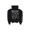 Sudadera con capucha de algodón con estampado Scribble Diag «Negro»