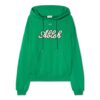 Sudadera con capucha de algodón con estampado universitario «College Green»