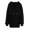 Sudadera con capucha de algodón con logotipo bordado Off-White «Negro»