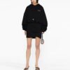 Sudadera con capucha de algodón con logotipo bordado Off-White «Negro»