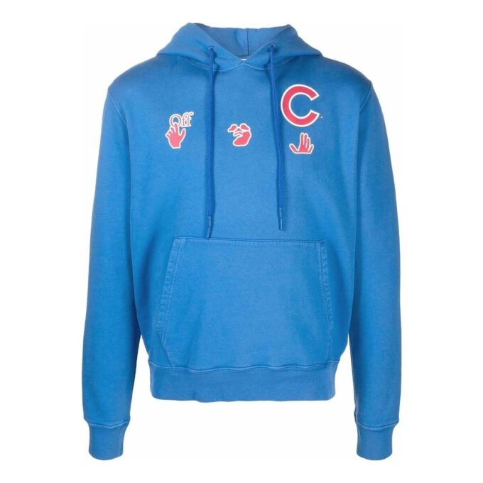 Sudadera con capucha de algodón de los Chicago Cubs de la MLB «Azul»