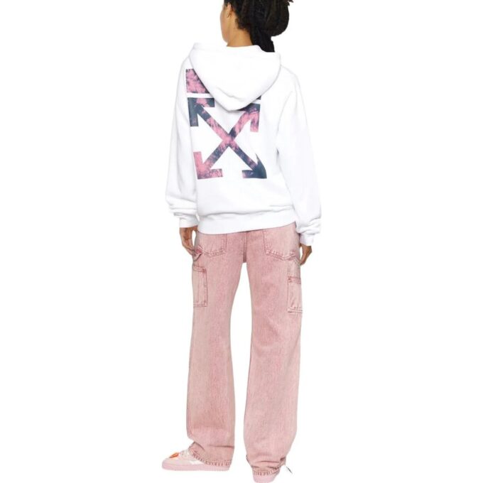 Sudadera con capucha de algodón Off-White Arrows «Blanca»