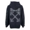 Sudadera con capucha de algodón Off-White, color negro