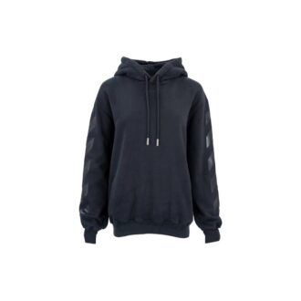 Sudadera con capucha de algodón Off-White, color negro
